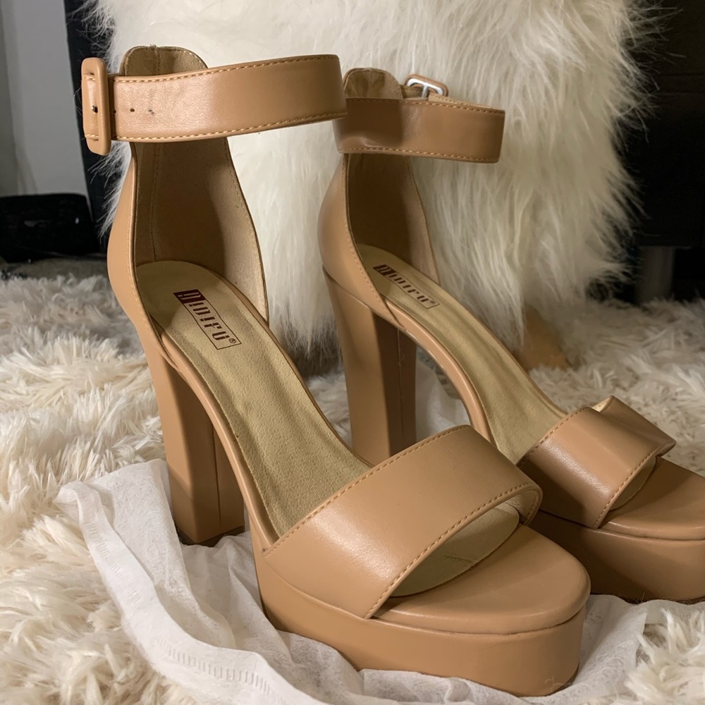 Platform Heel Sandal Pumps